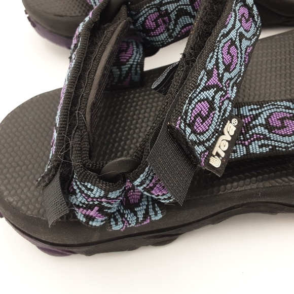Teva invasion kids sport hiking sandals Black outdoor camp beach 3 choc pad - Picture 3 of 10